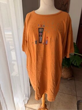 Vintage Alore Abstract Art Oversized Tee USA OS